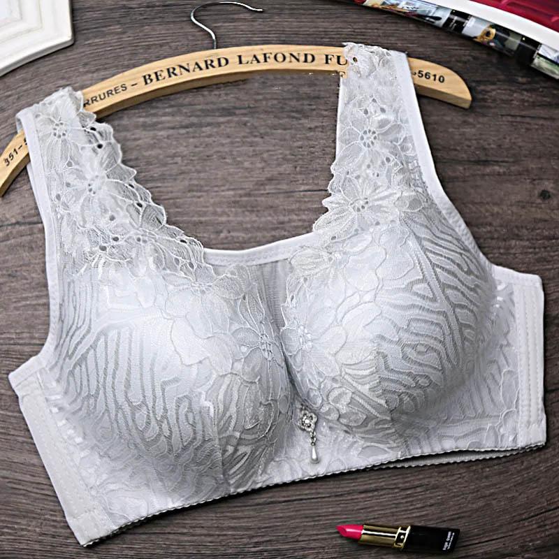 No Steel Ring Full Cup Gathering Adjustment To Receive The Auxiliary Breast Upper Support Stereotyped Breathable Beautiful Back Anti-sagging Bra