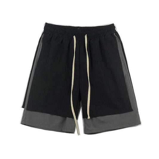 Summer New Overalls Shorts Men's Thin Section Trend Students Loose Wild Five-point Pants Straight Casual Pants