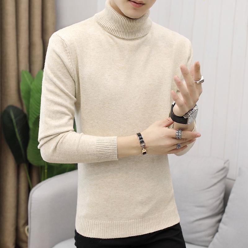 Sweaters Men Winter Warm Turtleneck Sweater Knitted Mens Sweater Casual Slim Pullover Male Pullovers