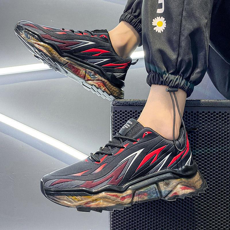 Summer Breathable Men's Shoes Casual All-match Sports Running Shoes Mesh Trend Shoes
