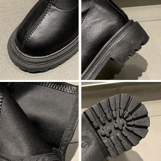Chelsea Boots Martin Boots Woman Spring and Autumn Boots British Style Boots Korean Single Boots Waterproof Shoes