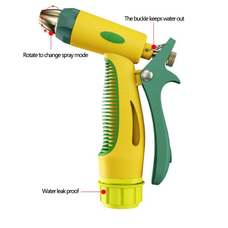 High Pressure Water Gun Set 5/10/15/20m Explosion-proof Hose Car Wash Gun Household Portable Watering Gun Watering Tool