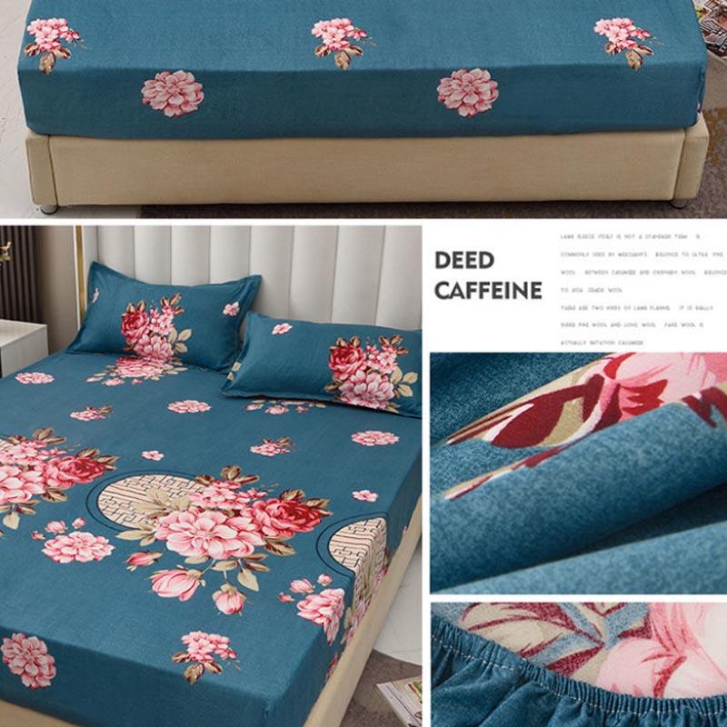 Bed Sheet Non-slip Fixed Bed Cover Three-piece Bed Mat Protect Cover Dust Protection Cover Full Surrounding