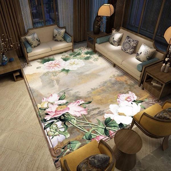 Chinese Style Living Room Carpet Simple Bedroom Carpets