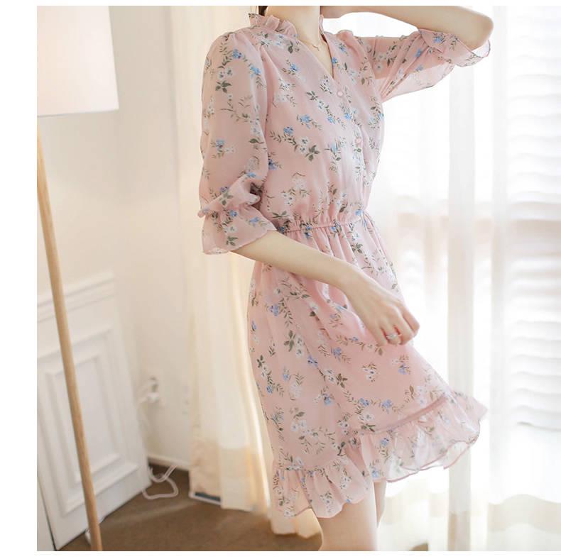 Elegant Maxi Pink Dress Women Autumn Winter Lantern Sleeve Long Dress Casual Ladies Party Dress
