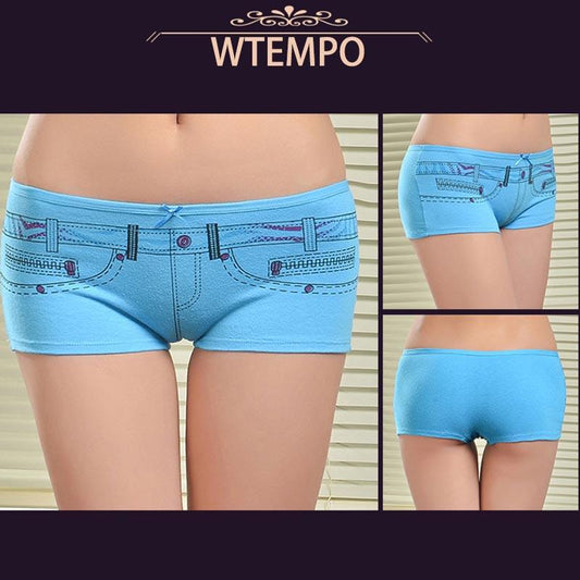 Fashion 6 Pcs/Lot Underwear Cotton Women Panties Print Womens Shorts Boyshorts Seamless Lingerie