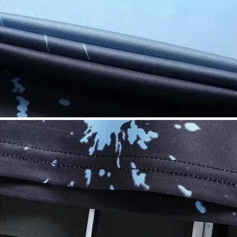 Ice Silk Shirts Men Tees Graphic T-shirts Casual Pullovers Half Sleeves Overshirt Stretch Undies Male Clothing Solid Top Summer