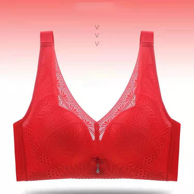 Women's Bras Anti-sagging Gathering Adjustable Vest Large Breast Small Breast High-end Beauty Back Fashion Comfortable Sexy Lace Underwear Bra