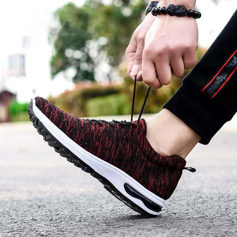 Summer Mesh Breathable Casual Shoes Outdoor Driving and Running Men's Air Cushion Shoes
