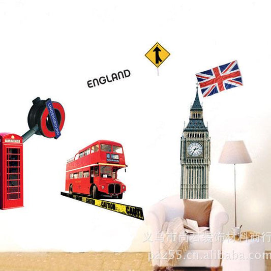 American train toy removable pvc wallpaper environmental friendly wall sticker