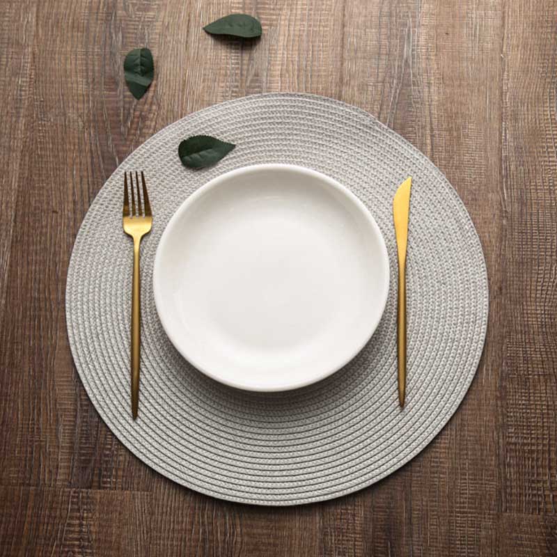 PP Round Cushion Weaving Waterproof and Mildew-proof Tablecloth Heat Insulation