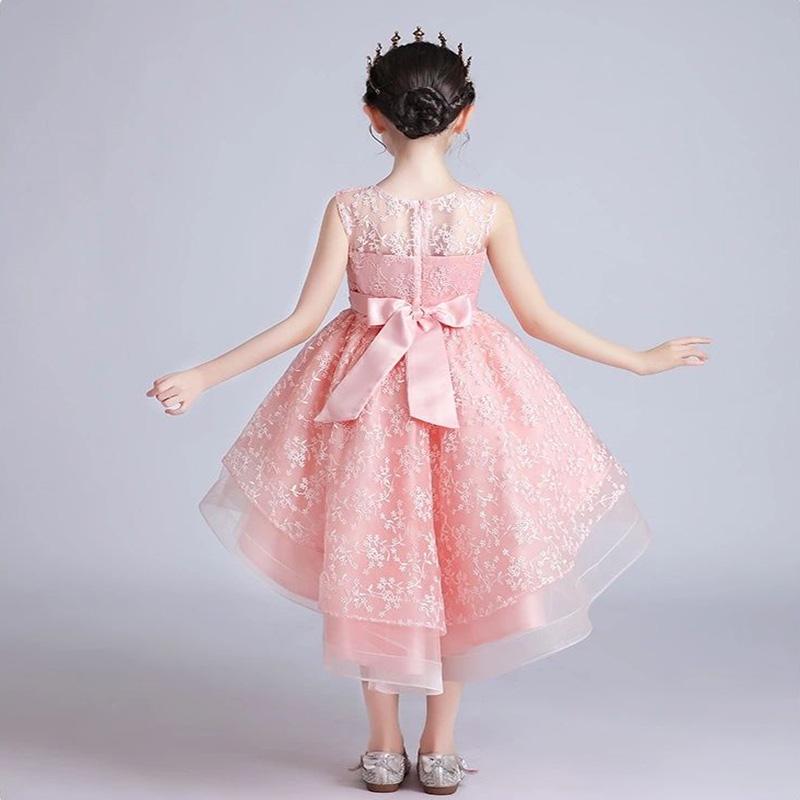 Wedding Flower Girl Dress Children Show Evening Dress Girl Elegant Princess Dress Mesh Skirt