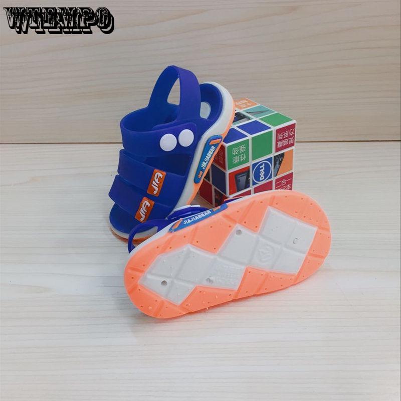 Children's Sandals Baby Toddler Boys Girls Waterproof Non-slip Soft Bottom Jelly Beach Shoes