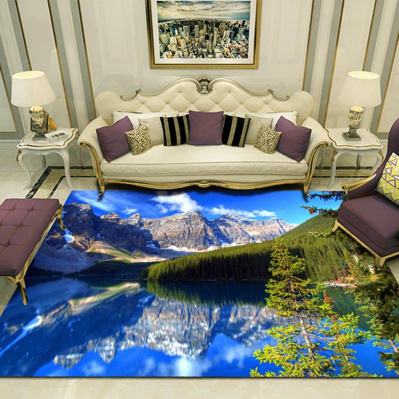 3D Carpet Floor Mats Bedroom Living Room Door Stepping Mats Home Door Mats Door Coffee Table Mat European Style