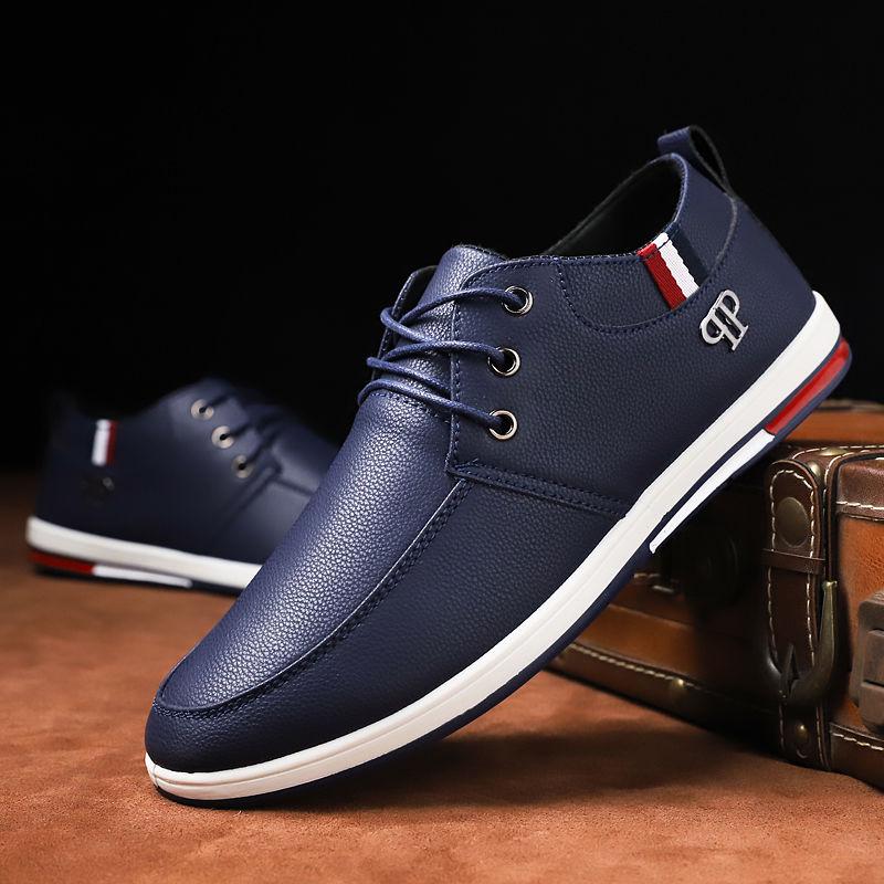 Leather Shoes Men's South Korean Version of The Trend Casual Shoes Waterproof Shoes