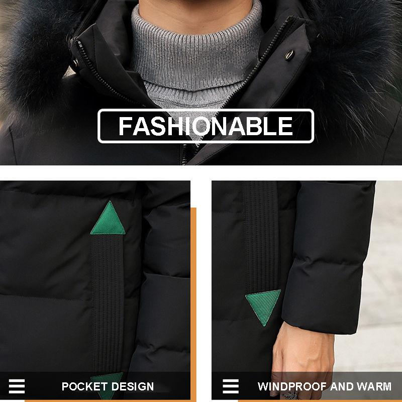 Cotton-padded Jacket Male Students Korean Version of The Short Section of The Winter Youth Thickened Warmth Hooded Trend