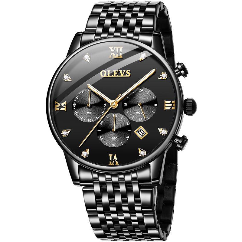 Men Business Steel Belt Simple Calendar Fully Automatic Analog Watch Business Men's Machinery Watch