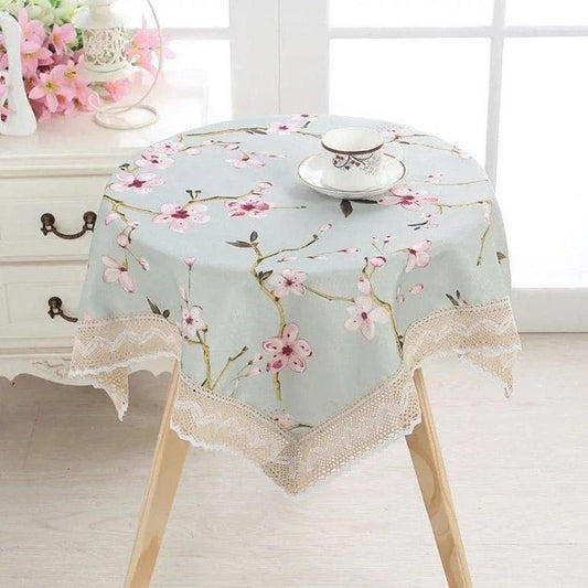 Tablecloth Round Tea Table Cloth Household Bedside Table Cover Towel Fresh Tablecloth Living Room Rectangular Tablecloth
