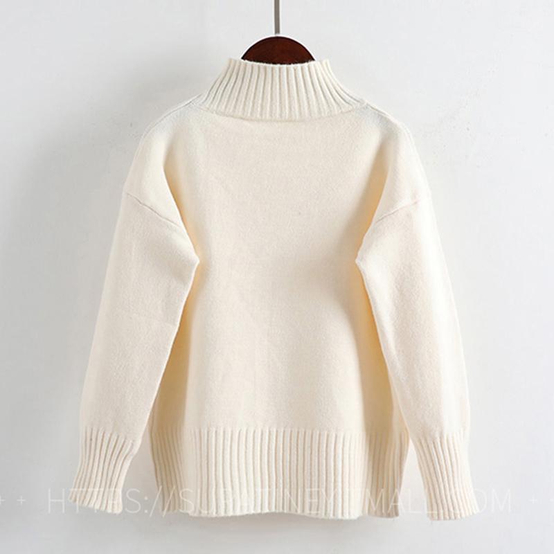 Women's Loose Wild Warm Thick Autumn Winter Turtleneck Sweater