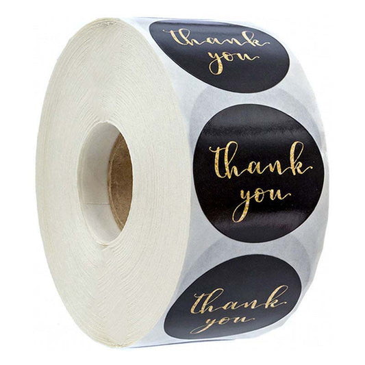 500 Sheets/roll Olive Branch Bronzing Gift Decoration Thank You Seal Stickers Personalized Creative Stickers Hand Account Stationery Labels