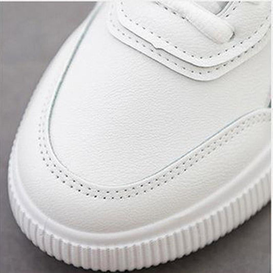 Women Autumn and Winter Cotton Shoes All-match Sports White Shoes Women's Low-top Casual Canvas Shoes