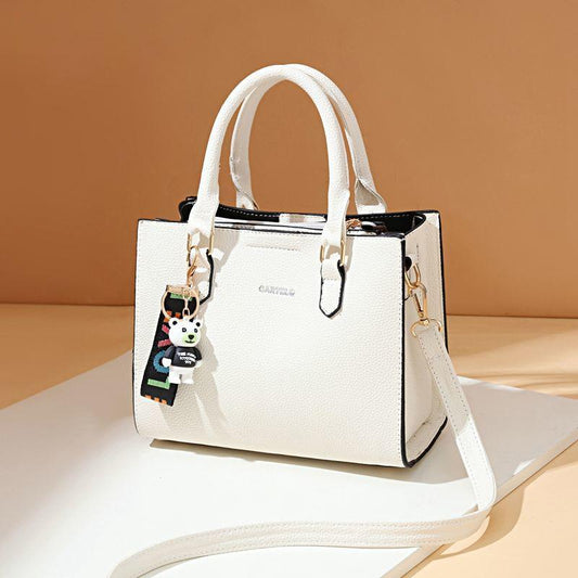 Trendy One-shoulder Messenger Female Bag Wild Mother Bag Large-capacity Portable Leather Bag