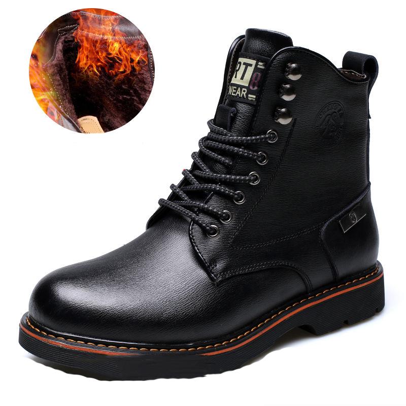 Men's Boots Autumn and Winter Martin Boots Men's Leather Shoes Men's High Top Shoes Military Boots
