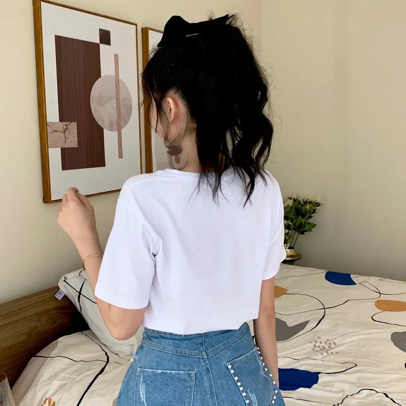 Women's Summer Loose Round Neck Printed Short Sleeve T-shirt