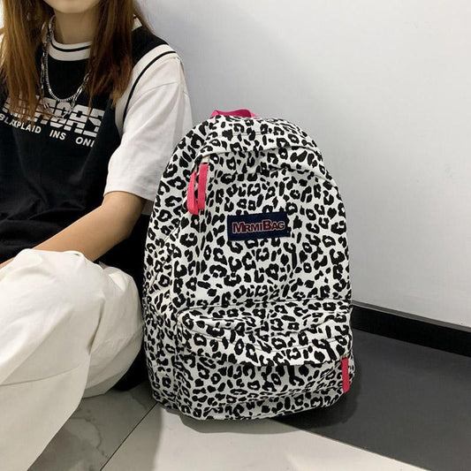 Schoolbag Female Student Korean Junior High School Simple and Versatile Backpack High School Large Capacity Waterproof Backpack