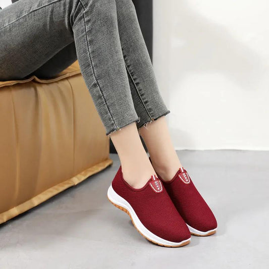 Bowknot Soft Bottom Non-slip All-match Mother Shoes Spring and Autumn Comfortable Shallow Shoes Leather Shoes