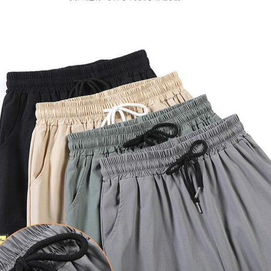 Spring and Autumn Trousers Women's Loose Korean Style Slim High-waist Nine-point Wide-leg Pants Women's Plus Size Casual Pants Women's Trend