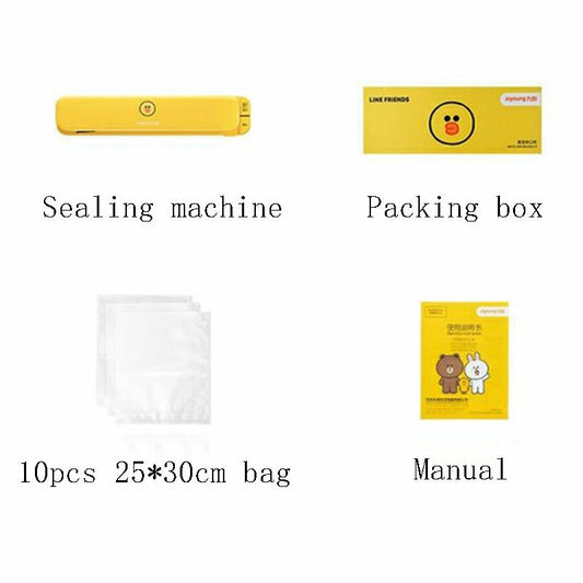 Best Keep food fresher Food Vacuum Sealer Automatic Commercial Household Food Vacuum Sealer Packaging Machine Include 10Pcs Bags