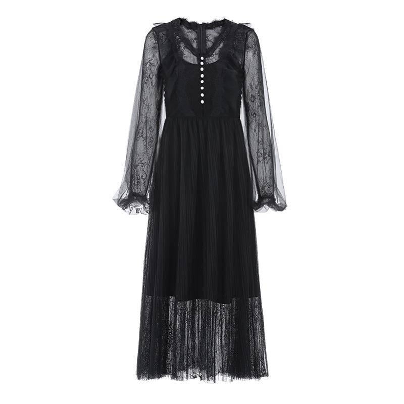 Skirt Women Long Sleeve Lace Fairy Skirt Skirt Dress Skirt Skirt