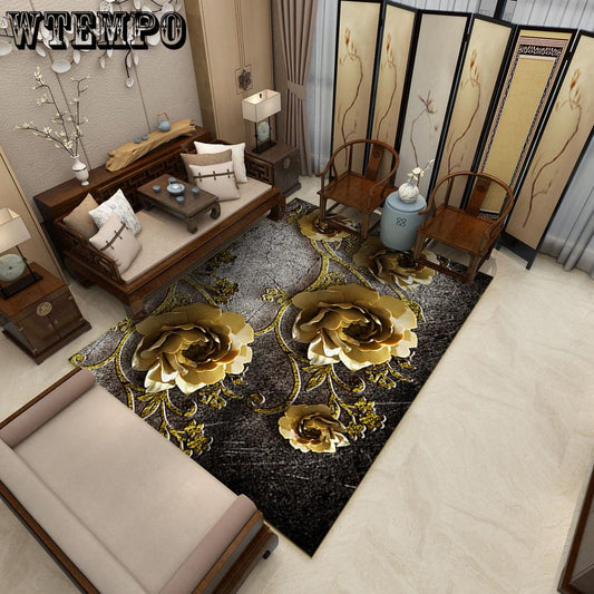 3D Carpet Living Room Bedroom Hallway Kitchen Bathroom Rug Absorb Water Non-slip Mat