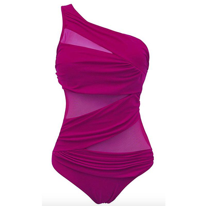 One Shoulder Swimsuit 2019 Mujer One Piece Swimwear Monokini Women 'S Swimming Suit Bnadage Bodysuit