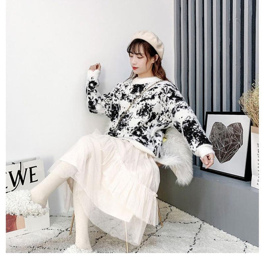 Winter Warm New Women Sweaters Section Net Red Women's Christmas Sweaters Hooded Pullovers Wind Winter Christmas Coats