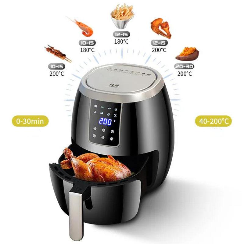 Fume-free Multifunctional Fries Machine Home Smart Air Fryer Large Capacity Electric Fryer