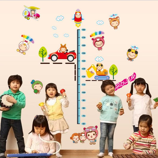 Children 'S Room Wall Decoration Cartoon Wall Stickers Wall Painting Stickers Height Stickers