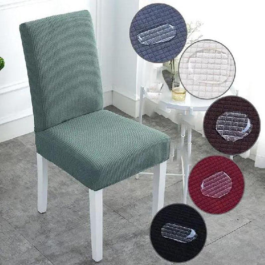 Thick Solid Jacquard Chair Covers Spandex for Wedding Dining Room Office Banquet Housse De Chaise Chair Cover