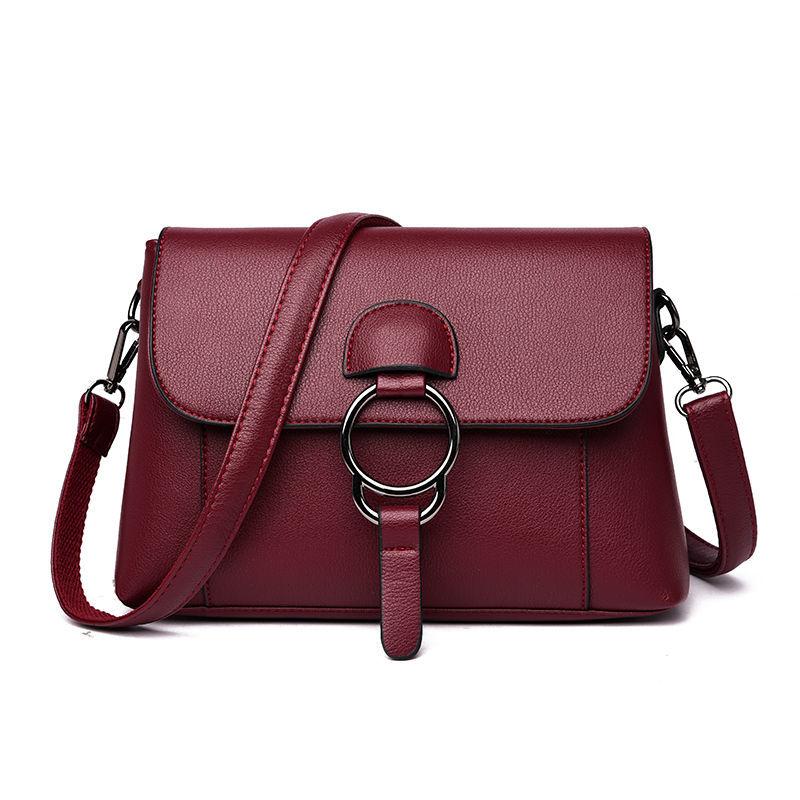 Cowhide Bag Women Crossbody Bags Soft Surface Genuine Leather Adjustable Shoulder Straps Box Bag