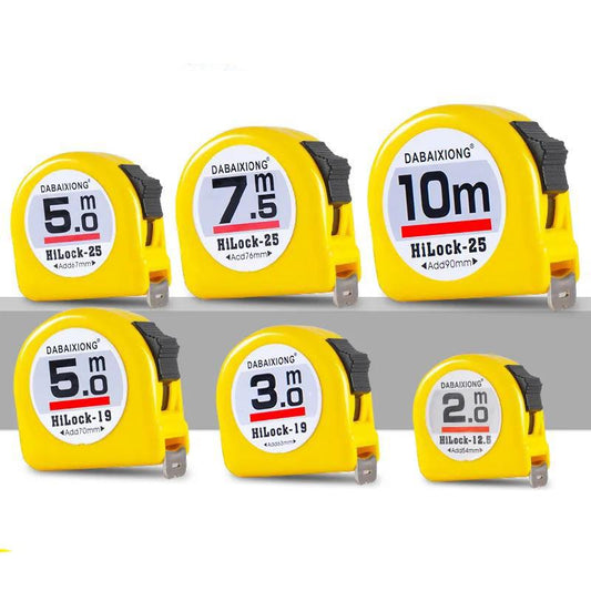 1/5pcs Stainless Steel Tape Measure Self-locking High Precision Measuring Rule 3/5/7.5/10m Mini Tape Measure