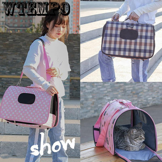 Fashion Pet Dog Carrier Luxury Puppies Cat Carrier Tote Bag Handbag for Outdoor Travel
