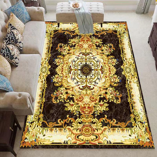 European Style Carpet Living Room American Style Carpet French Non-slip Household Carpet Bedroom Bedside Luxury Washable Carpet