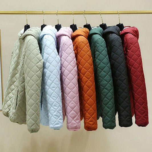 Plush Padded Hooded Cotton-padded Jacket Women's Winter Clothing Lamb Velvet Coat Cotton-padded Jacket