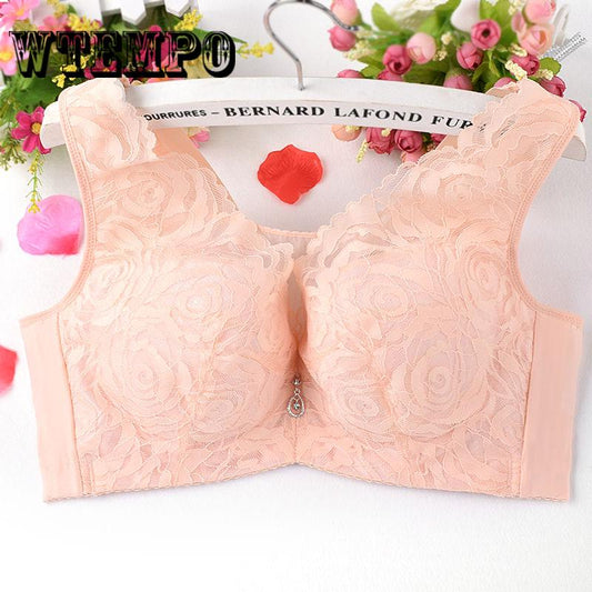 Big Breasts, four-breasted Big Breasts, Small Ultra-thin Cotton D Cup Bra