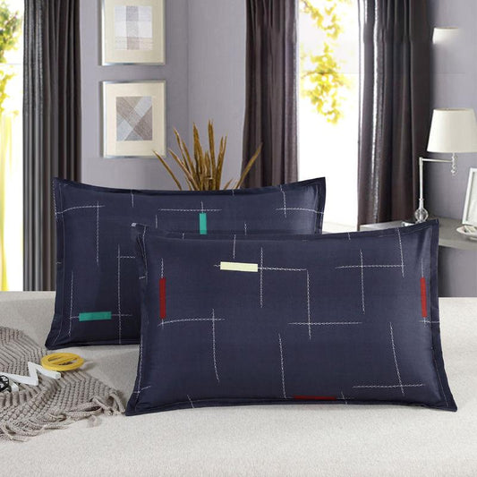 Two Pieces of Genuine Household Low Pillows with Zipper Removable and Washable Pillow Core One Adult Student Single Pillow Set, Free Pillowcase