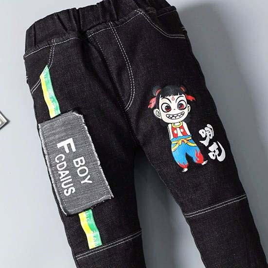 Boys Velvet Pants Children's Sports Pants Winter Boy Girls Trousers Thick Warm Plush Pants