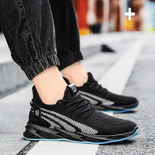 Men's Shoes Spring and Autumn Breathable Deodorant Leisure Sports Shoes Ultra-light Running Shoes Trend All-match Flying Woven Men's Shoes