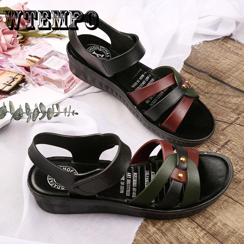 Sandals Women Sandals Leather Flat Sandals Women's Shoes Summer Women Casual Shoes