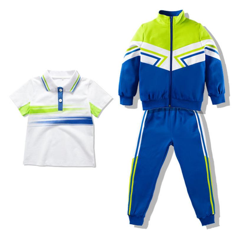 Primary School Uniforms Spring and Autumn Suits Children's First Grade Class Uniforms Kindergarten Uniforms Summer Games Clothing